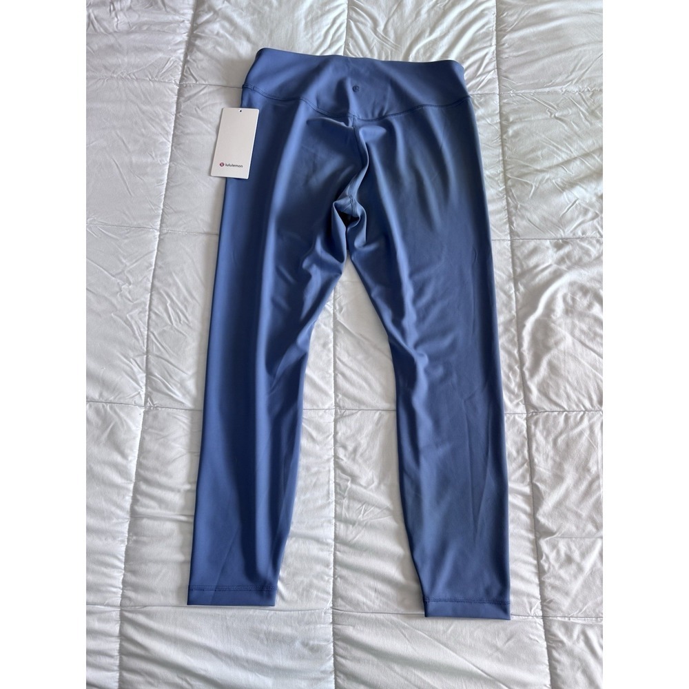 New Lululemon Wunder Under SmoothCover HR Tight 25" Size 12 Leggings Washed Blue - Picture 5 of 11